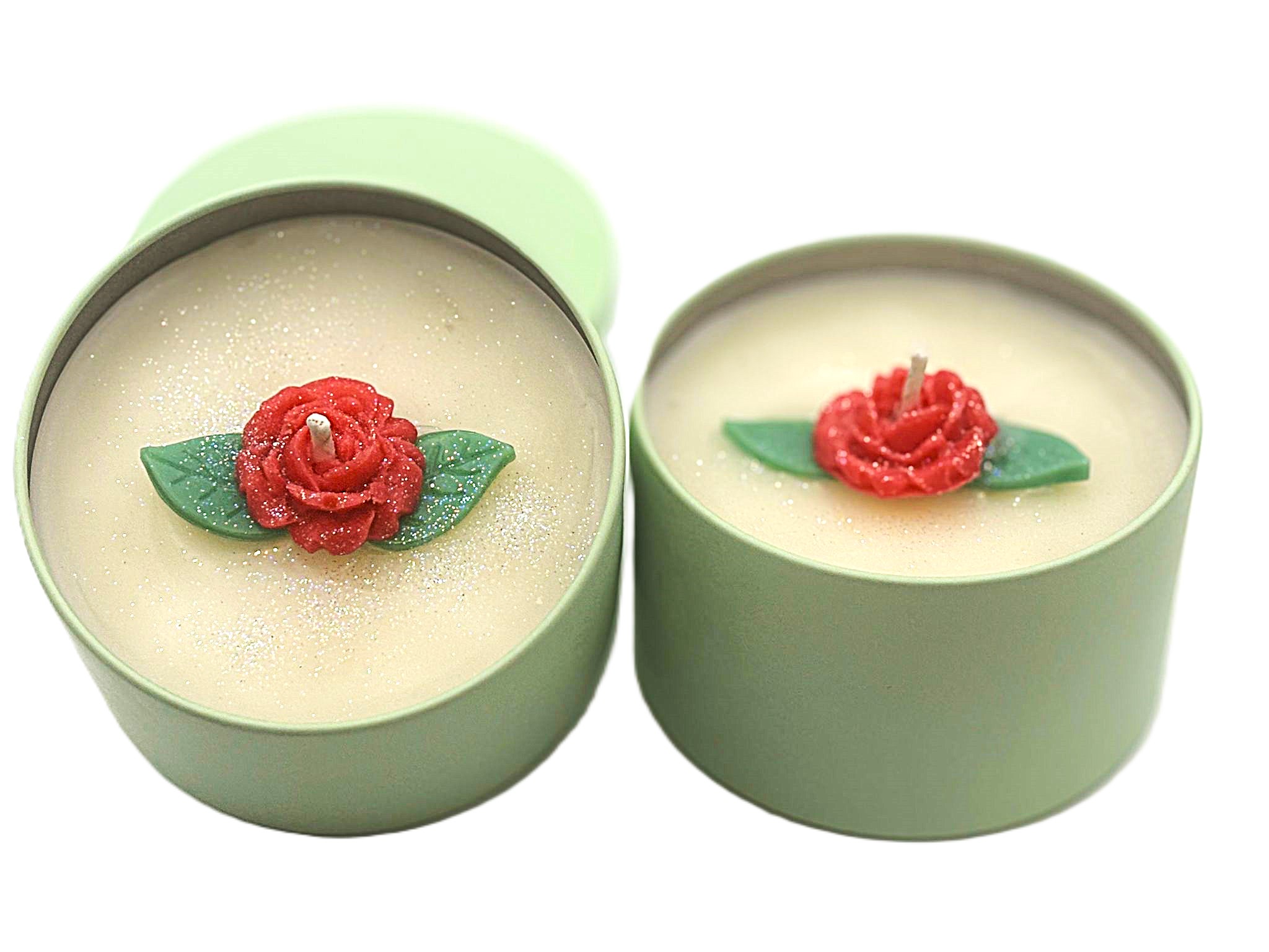 Red Rose Candle – Green Can (net wt. 6 fl. oz.)