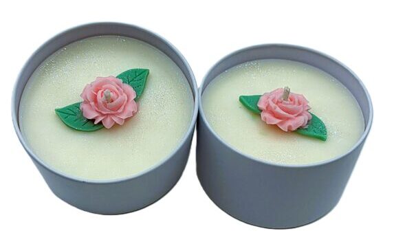 Pink Rose Candle – (net wt. 6 fl. oz.)